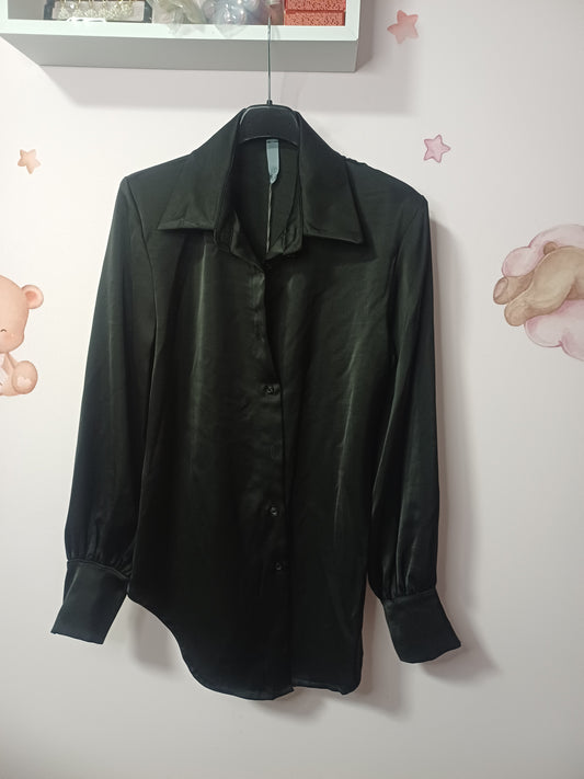 Camicia stringhe Nera